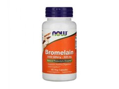 Now Foods Bromelaina 2400 GDU, 500 mg, 60 capsule